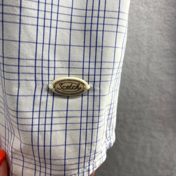 Scotch & Soda Button Down Shirt Dress Shell Pocket Accent Mens Size L - Picture 7 of 10